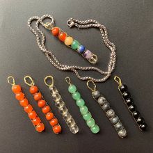 Natural Chakra Stone Beads 8MM Crystal Pendant Copper Wire Covered Handmade Jewelry Stainless Steel Chain Necklace 1PC Dropship 2024 - buy cheap