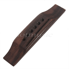 Acoustic Guitar Bridge with cattle bone saddle compensated 2024 - buy cheap