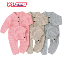 Autumn Winter Jumps Baby Girl Clothes Knitted Baby Clothes Newborn Baby Romper With Hat Infant Baby Jumpsuit For Boy Girl Romper 2024 - buy cheap
