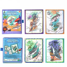 Libro de agua mágico de dibujos animados para niños, garabatos con bolígrafo mágico, juguetes de desarrollo de creatividad, regalos para niños 2024 - compra barato