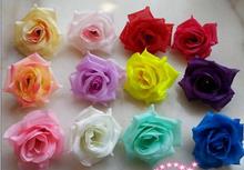 100pcs 8cm Imitation Big Rose Flower Heads Artifical Flowers For Wedding DIY Flower Ball Dress Hair Accessories Free Shipping 2024 - buy cheap
