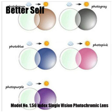 1.56 Single Vision Transitions Sunglasses Lens Photogrey Photobrown Free Lens Cut Frame Fitment Service Photochromic Glasses 2024 - buy cheap