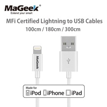 MaGeek 1m 1.8m 3m MFi Certified Lightning to USB Mobile Phone Cables for iPhone 12 11 Xs Max X 8 7 6 5 iPad Air iOS 12 11 2024 - buy cheap