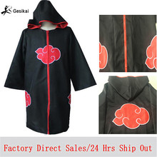 Factory Direct Sales  Naruto Cloak Robe Cape Male Akatsuki Cosplay Costumes Men Orochimaru uchiha madara Sasuke itachi cloak 2024 - buy cheap