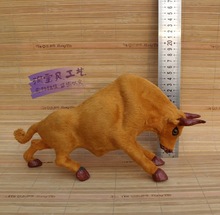 new simulation cow toy polyethylene & furs handicraft yellow bull doll gift about 30x8x16cm 2519 2024 - buy cheap