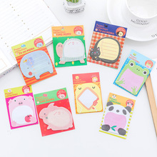 80pcs Wholesale Creative Cute Animal Postage Learning Stationery Notebook Memo Pad Kawaii Stickers Sticky Notes 2022 - buy cheap