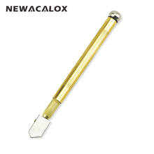 NEWACALOX прочная Алмазная Нескользящая металлическая головка, ручка, твердосплавное лезвие, масляные стеклянные бутылки, резак, режущий инструмент с наконечником 2024 - купить недорого