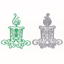 YINISE Christmas Candle Metal Cutting Dies For Scrapbooking Stencils DIY Cards Album Decoration Embossing Folder Die Cuts Tool 2024 - buy cheap