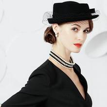 Boné feminino de lã, chapéu de festa para mulheres m5059 2024 - compre barato