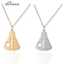 Medical Sign Container Pendant Necklace Stainless Steel Gold Silver Color Chain Nurse Necklaces For Women Men Charm Jewelry 2024 - buy cheap