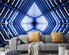 Beibehang-papel tapiz para paredes en rollos, papel tapiz 3d para sala de estar, extensión de moda, túnel espacial, herramientas, vinilo, Mural 3d 2024 - compra barato