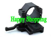 Tactical Quick Release 30mm Flashlight Laser scope mount with 20mm weaver Rail Free Shipping 2024 - купить недорого