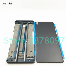 New Full Housing Middle Front Frame Bezel Housing For Sony Xperia XA F3111 F3112 F3115+ Side Rail Stripe with Side Buttons+Logo 2024 - buy cheap