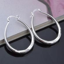 pendientes Hoop Earrings silver plated-jewelry mujer earrings  brincos plata long orecchini oorbellen women a10  jewelry 2024 - buy cheap