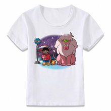 Roupas infantis, camiseta de desenho do universo steven, camisetas para meninas e meninos, camisetas oal213 2024 - compre barato