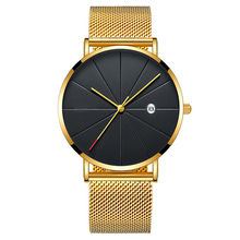 Relogio masculino relógio masculino simples moda analógico relógio de quartzo dos homens relógios da marca superior luxo ouro aço inoxidável homem relógio 2021 2024 - compre barato