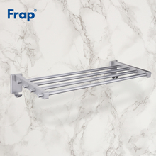 Frap New 55cm Towel Rack Multi Arms Towel Hanging with Hooks Towel Rack Movable Towel Bars Bathroom Products Accessories F809 2024 - buy cheap