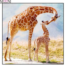 MOONCRESIN DIY Diamond Embroidery Giraffe Family Painting Cross Stitch Full Square Drill Rhinestone Mosaic Decoration Artwork 2024 - buy cheap