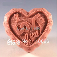 Free shipping Valentine's Day heart shaped  modelling silicone soap mold Cake decoration mold Cake mold Handmade soap mold 2024 - buy cheap