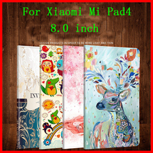 Luxury PU Leather Flip Tablet Case For Xiaomi Mi Pad 4 MiPad4 Protective Cover Coque Mi Pad4 8.0 inch Mipad 4 Smart Fundas Shell 2024 - buy cheap