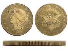 1856 O United States 20 Twenty Dollars Liberty Head Double Eagle Gold coin Brass Collectibles Copy Coin 2024 - buy cheap