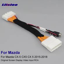 28 Pins RCA Adapter Connector Wire Cable For Mazda CX-5 CX5 CX 5 2015-2018 Rear View Camera Original Video Input Switch 2024 - buy cheap