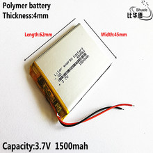Bateria de íon de lítio polímero 3.7v, 1500mah 404562 litro de energia/bateria li-ion para tablet pc bank, gps, mp3,mp4 2024 - compre barato