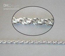 Cuerda de Placa plateada de 12 metros, cadena de metal de 5x4mm, M18654 2024 - compra barato