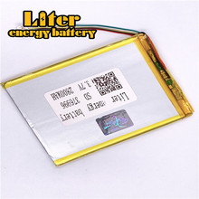 1,0 мм 5pin разъем 376996 2800mah 3,7 V плоский перезаряжаемый чистый lipo аккумулятор для планшетных ПК 7 дюймов 8 дюймов 9 дюймов MP4 MP5 2024 - купить недорого