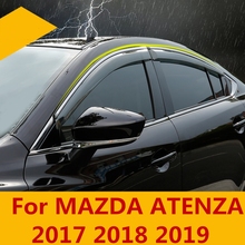 Car Window Sun Vent Visor Rain Guards Sun/ rain Shield Exterior decoration Auto Accessories For MAZDA ATENZA 2017 2018 2019 2024 - buy cheap