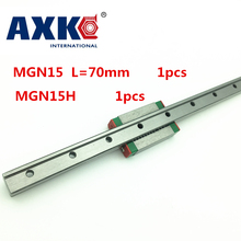 Piezas de enrutador Cnc Axk 2018 Real, guía lineal en miniatura, 15mm, Mgn15 L = 70mm, + Mgn15h riel, bloque Cnc para piezas de impresora 3d Xyz 2024 - compra barato