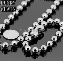 New Arrival 8MM  Super Shiny Huge Round Ball Beads chain Necklace + Bracelet Stainless steel Jewlery Set For Men 24''+ 8.66'' 2024 - buy cheap