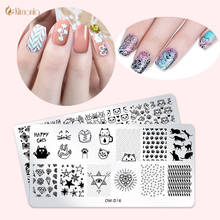 1pcs New Design 12 Style Nail Stamping Plates Set Made Stencils Stainless Image Plate DIY Nail Art Templates Nail Transfer Tools 2024 - buy cheap