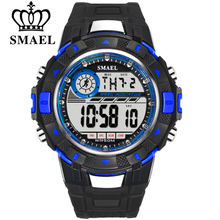 SMAEL-Relojes deportivos digitales para Hombre, pulsera electrónica de lujo con luz LED, estilo militar 2024 - compra barato