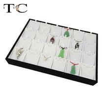 Wholesale Jewelry Display tray Jewelry Organizer case Jewellery Box Holder Stand Jewlery Box Bracelet Box 24 girds receive box 2024 - buy cheap