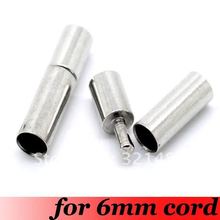 Free Ship! Bayonet Clasps For 6mm Leather Cord Clasps Platinum Dull Silver Plated Tone Metal Jewelry Findings Accessories 2024 - buy cheap