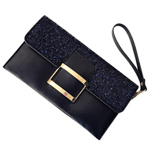 Gina Tang Women Ladies PU Lether Sequins Handbag Party Evening Envelope Clutch Bag Wallet Chain Shoulder Bag Bolsas 2024 - buy cheap