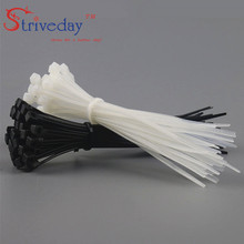 100pcs 3*150mm White Black Self-locking Nylon cable ties Wiring Accessories Cable wire Environmental protection Nylon cable ties 2024 - buy cheap