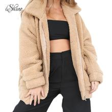 Elegant Faux Fur Coat Women 2018 Autumn Winter Warm Soft Zipper Fur Jacket Female Thickened Plush Overcoat Casual Outerwear 2024 - buy cheap