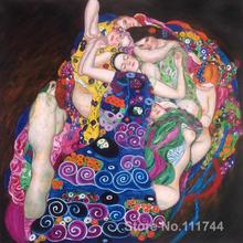 Portrait art the virgin Gustav Klimt famous paintings living room decor Handmade High quality 2024 - buy cheap