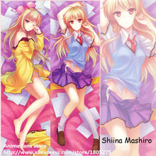 Fronha decorativa fofa de anime sakura sem pet, capa de travesseiro fofo de desenho animado para abraçar, kanojo shiina mashiro 2024 - compre barato