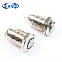 Interruptor de botón pulsador de Metal de enganche a prueba de agua de 12mm de alto brillo de luz LED para coche ¡12GTHX! S 3 V 5 V 6 V 2024 - compra barato