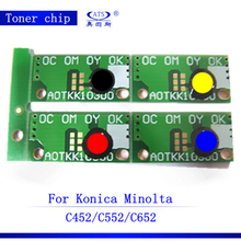 Chip de fotocopia C 452 552 652 para Konica Minolta Bizhub C450 C452 C552 C652, máquina de fotocopia con chip de tóner 2024 - compra barato