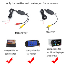 2,4G Беспроводная Автомобильная камера видео передатчик и приемник для беспроводной автомобильной камеры 2024 - купить недорого