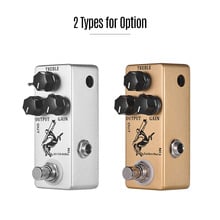 Silver/ Golden Horse Guitar Pedal Overdrive Boost Guitar Effect Pedal Full Metal Shell True Bypass 2 Colors for Option 2024 - buy cheap