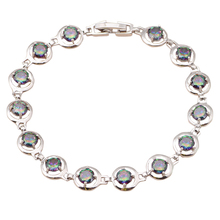 Mystic  rainbow Bracelets for girls  Gold tone Silver Health Nickel & Lead free women Fashion jewelry TB555A 2024 - buy cheap