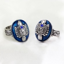 The Vampire Diaries Movie Ring Letter D / S Pattern Ring Lucky Power Blue Gem Rings 10pcs/lot Wholesale 2024 - buy cheap