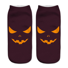 Women 3D Print Socks Fun Cute Cartoon Unisex Father Christmas Hallowmas Happy Spring Low Short Ankle Chaussettes 2024 - buy cheap