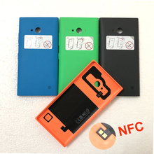 Funda trasera 100% Original para móvil, reemplazo de la puerta con botones laterales y NFC para Nokia lumia 730 735 2024 - compra barato