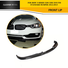 Car Styling Carbon Fiber Auto Racing Front Lip Spoiler for BMW 3 Series F30 Standard Bumper 2012-2015 2024 - buy cheap